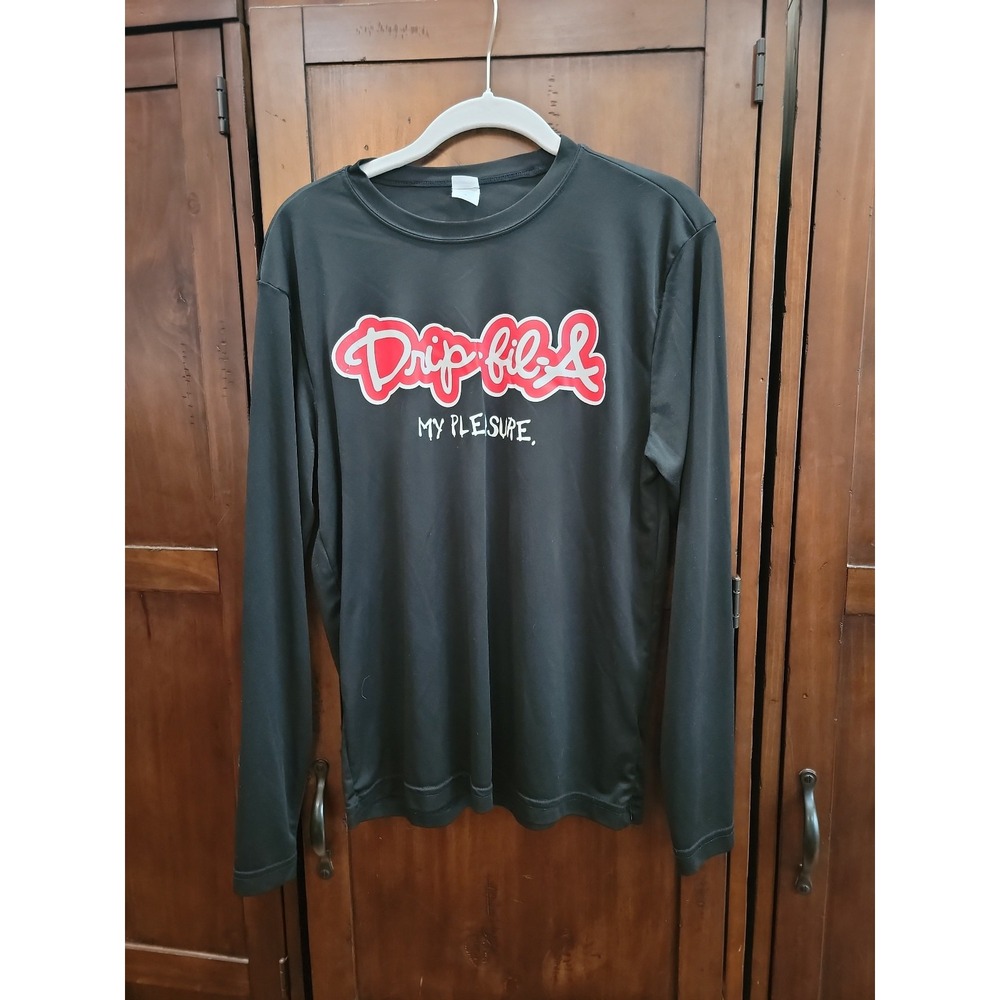 Long Sleeve "Drip-fil-A" dri fit tee‎